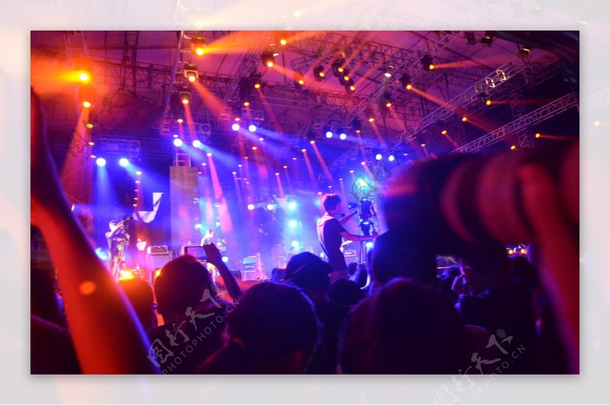 杭州氧气音乐节灯光图片