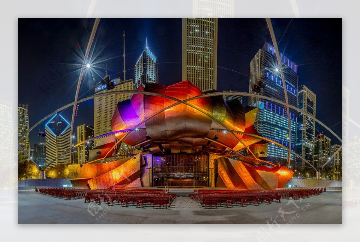 芝加哥歌剧院高清摄影图片