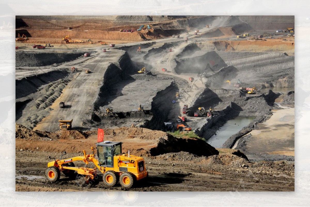 煤矿厂生产作业风景图图片