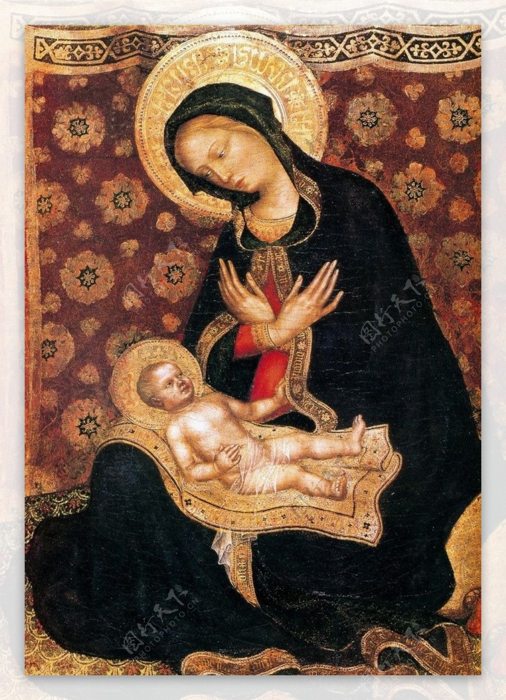 圣母与圣婴图片素材-编号11262421-图行天下