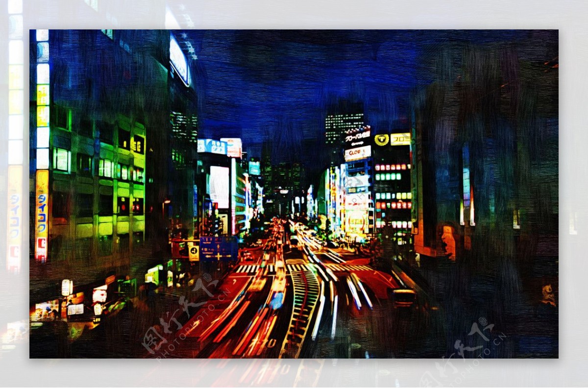 夜下东京图片