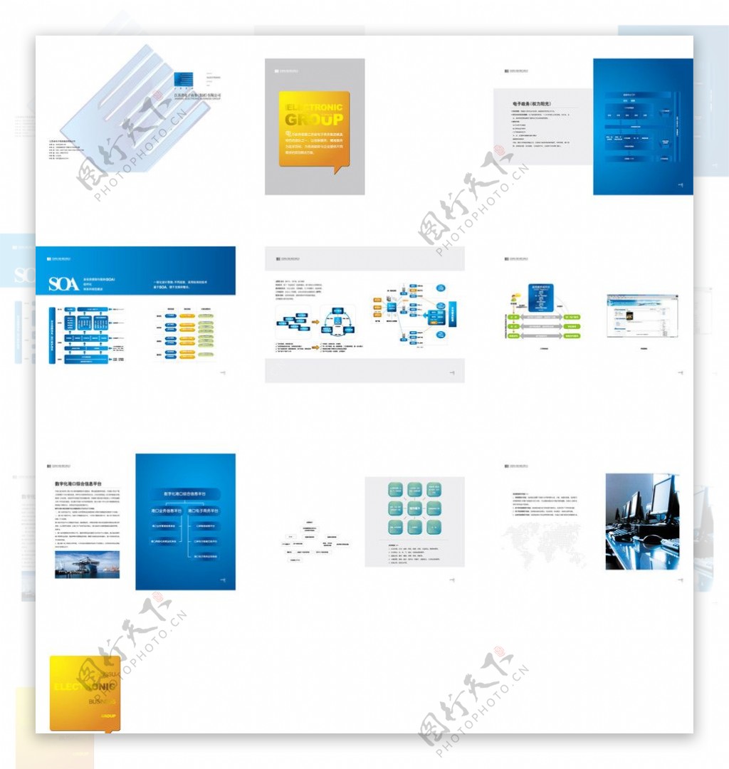 电子商务公司画册图片