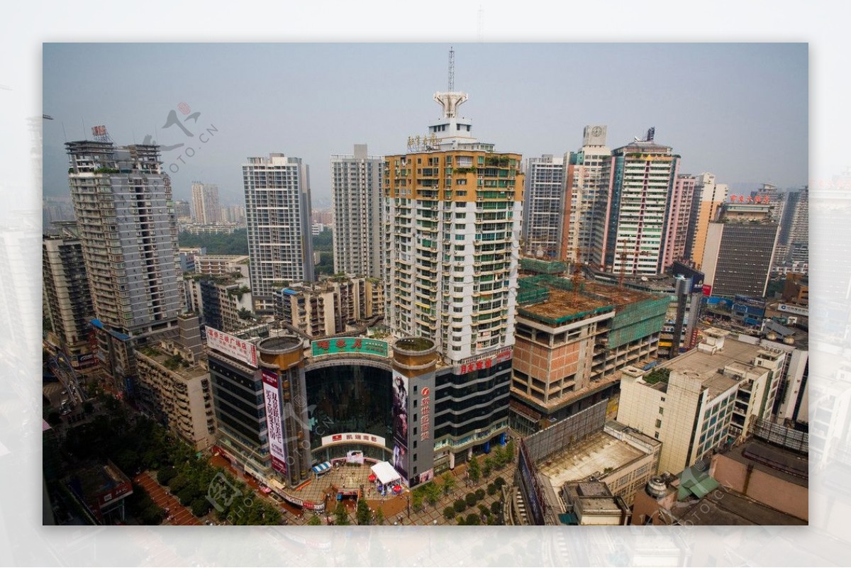 重庆城市鸟瞰图图片