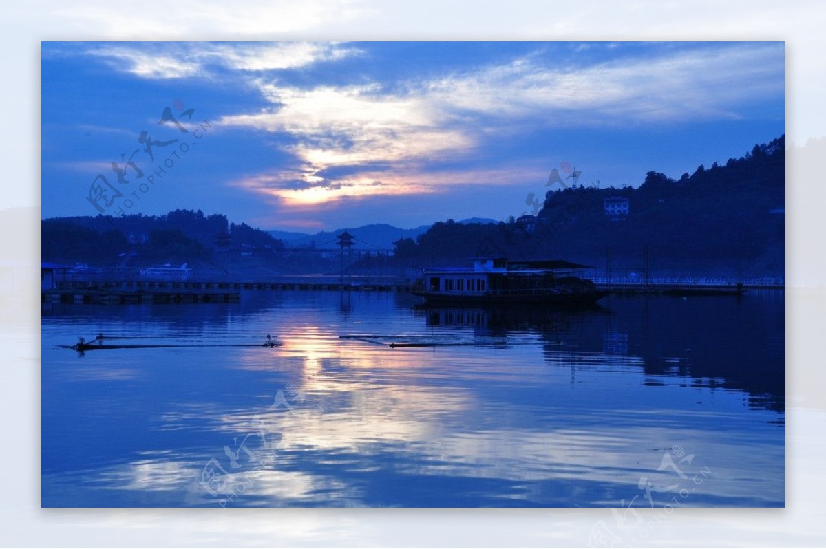 瀛湖风景图片