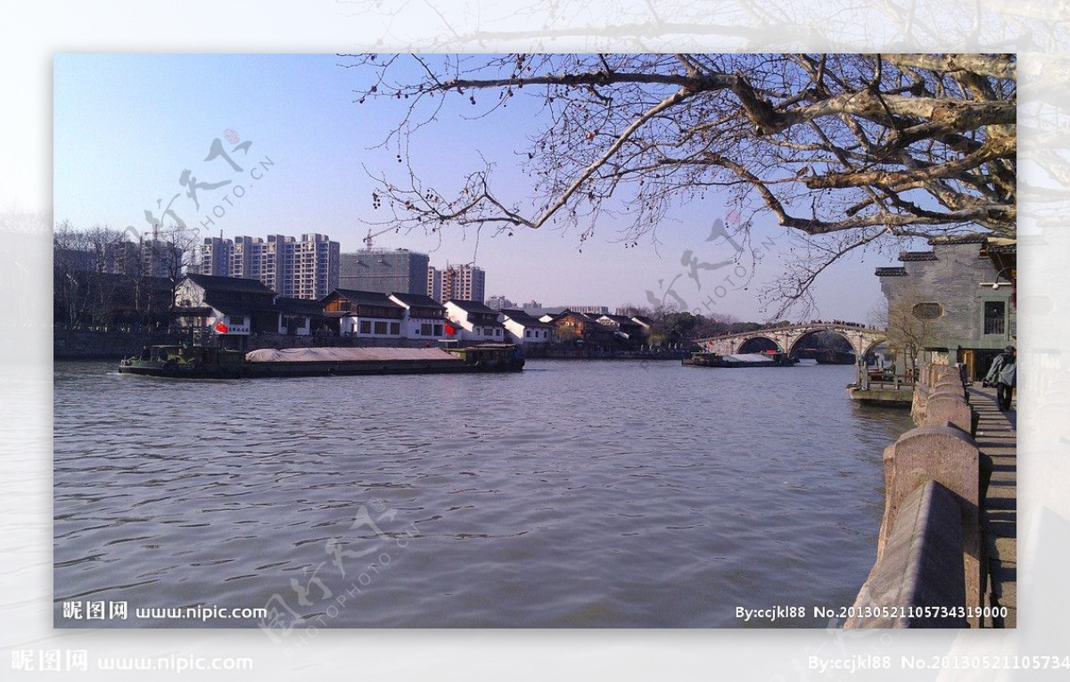 京杭大运河拱宸桥图片