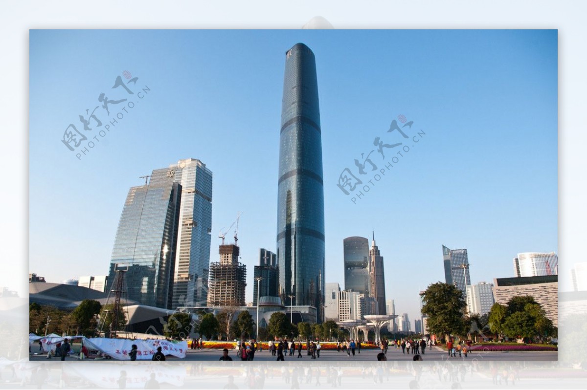 珠江新城中轴线广场图片
