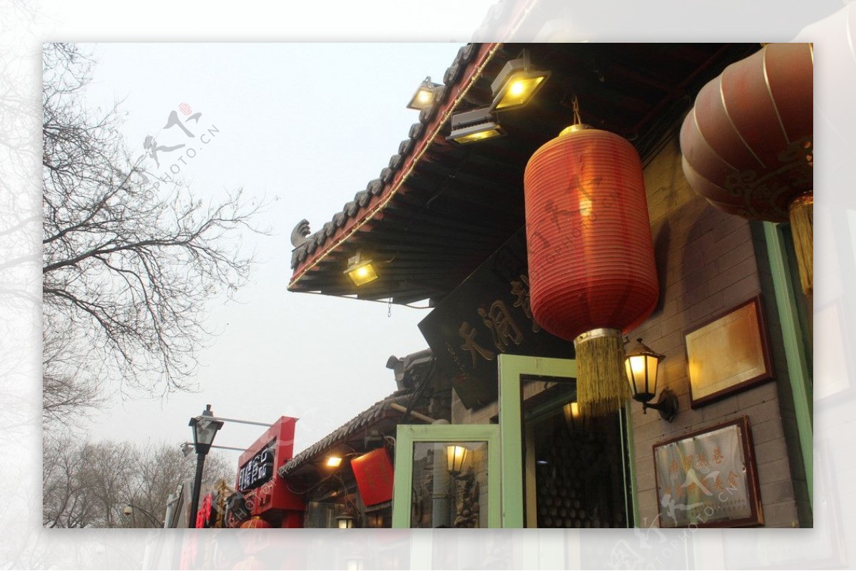北京同锣鼓巷摄影图片