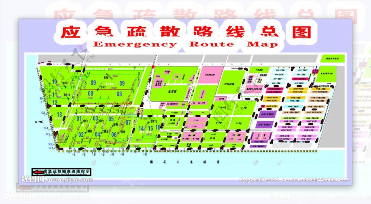 应急疏散线路总图图片