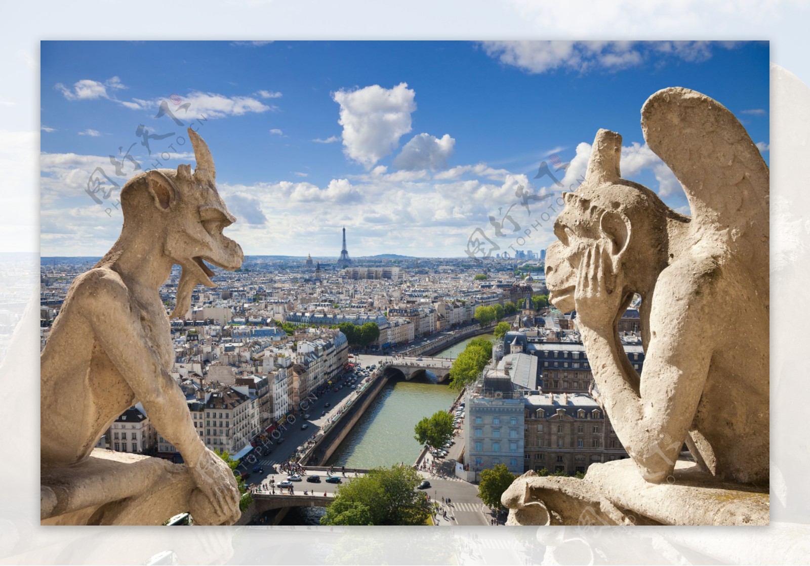 巴黎鸟瞰全景图片