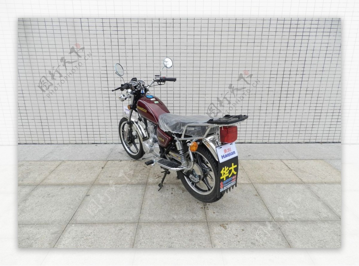 摩托车HJ1254B深红图片