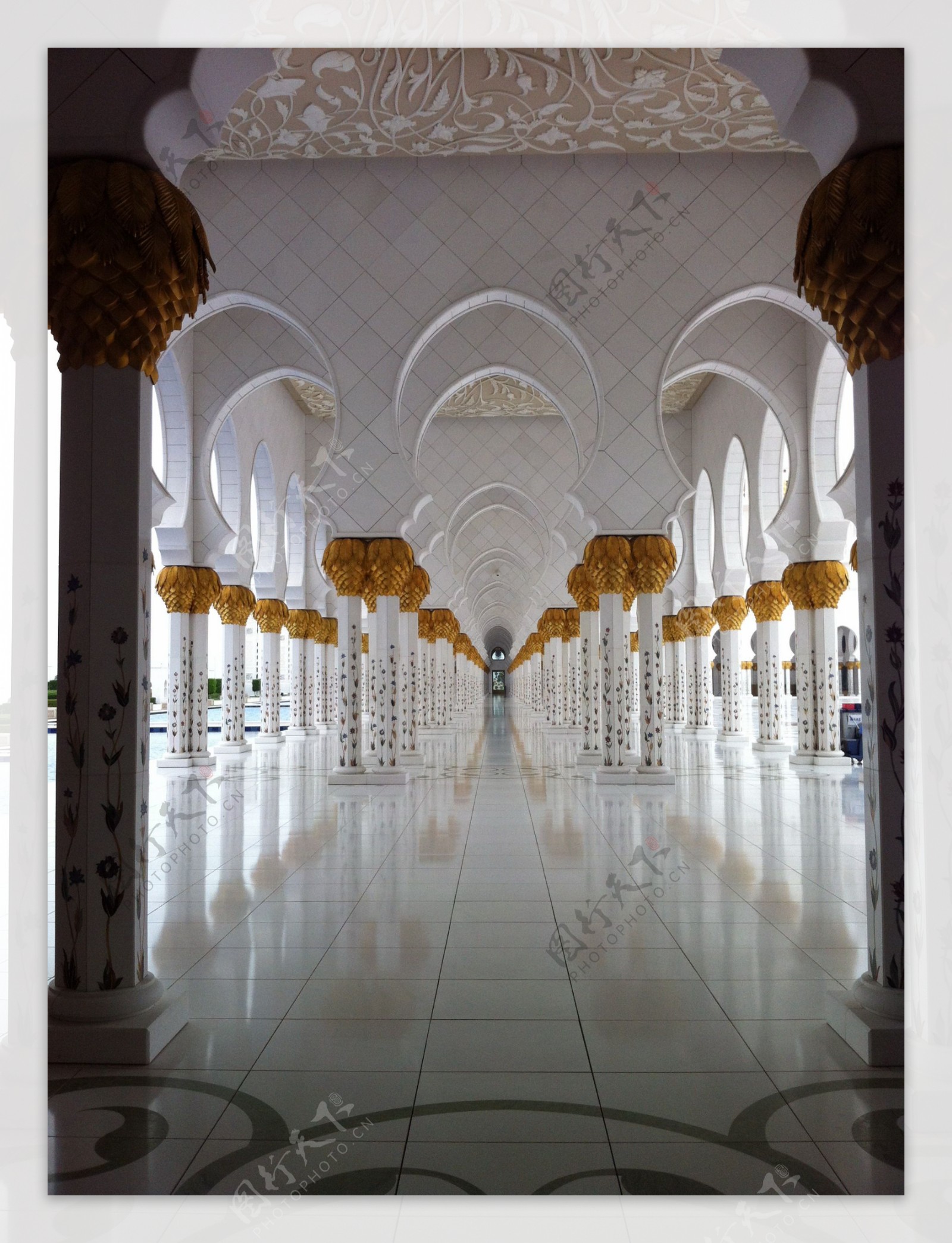 沙迦清真寺长廊图片