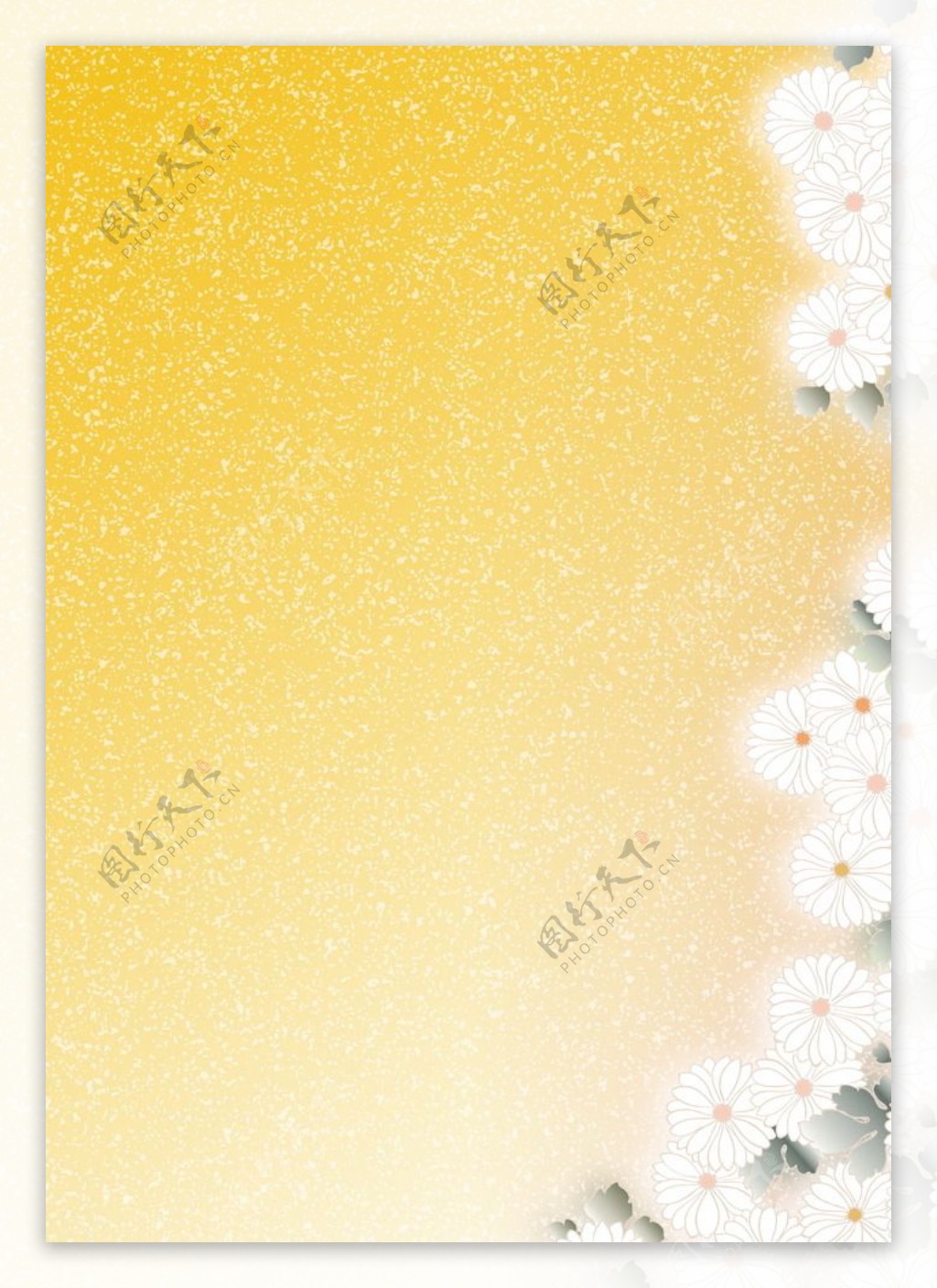 日系淡雅黄色背景图片