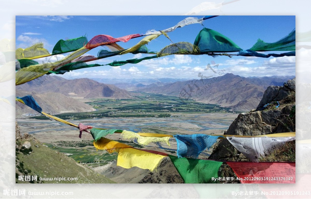 西藏经幡图片