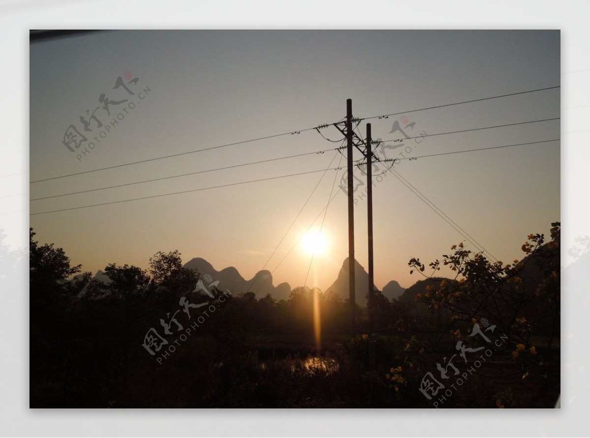 桂林山水之日落图片