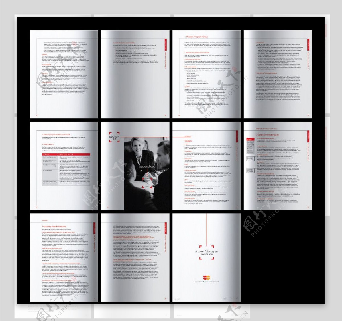 企业画册版式合层图片