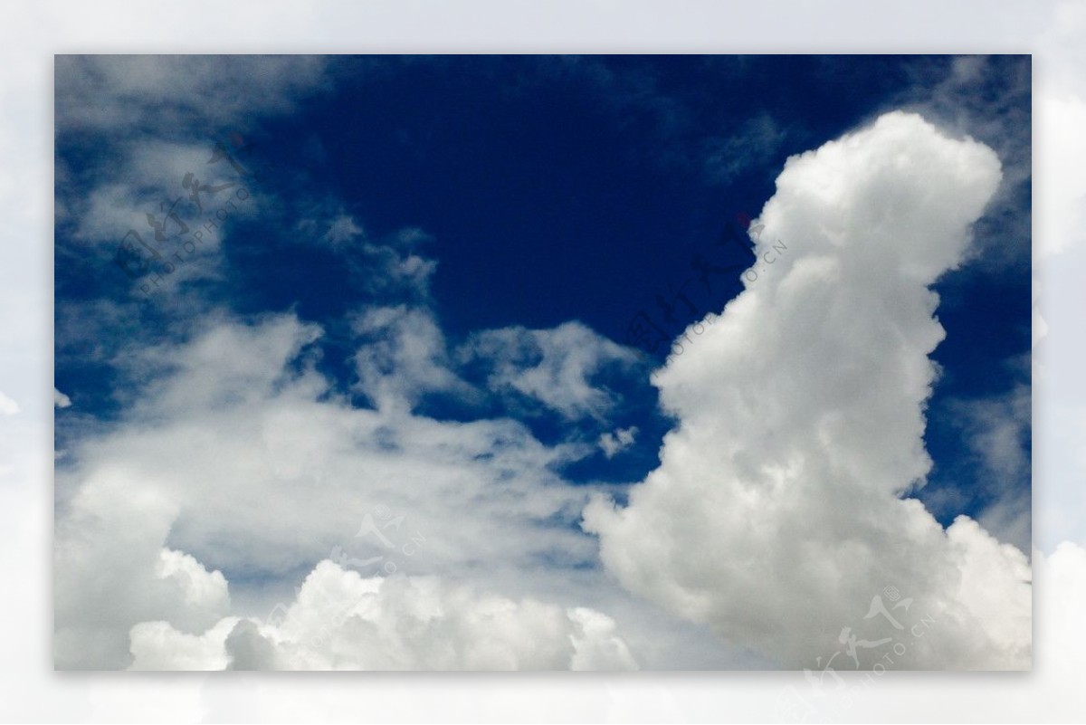 高空的云海图片