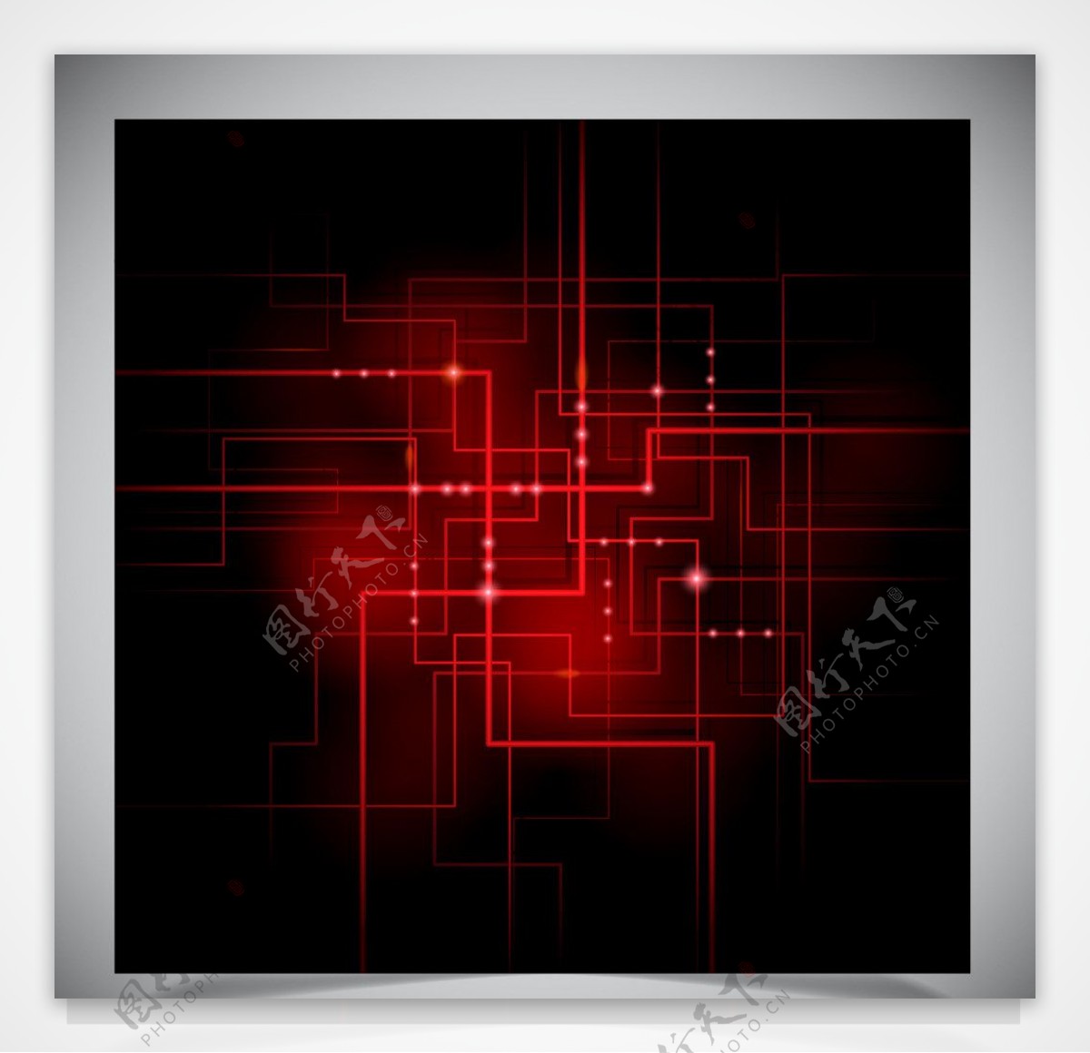 红色科技背景图片