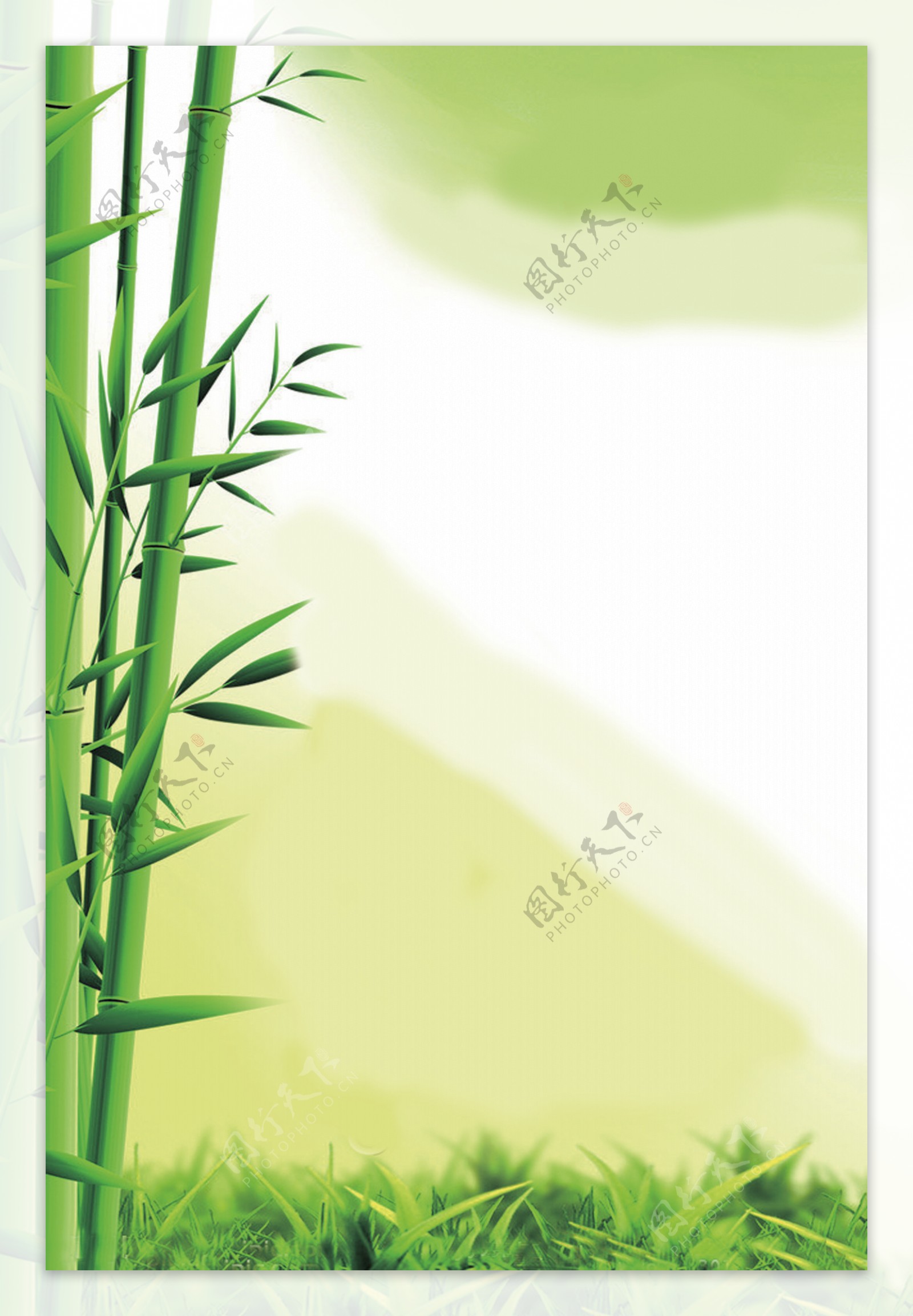 竹叶背景图片