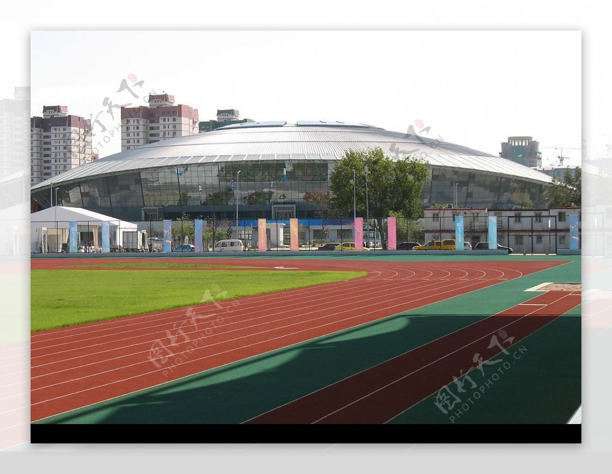 08北京奥运会羽毛球与艺术体操球馆图片