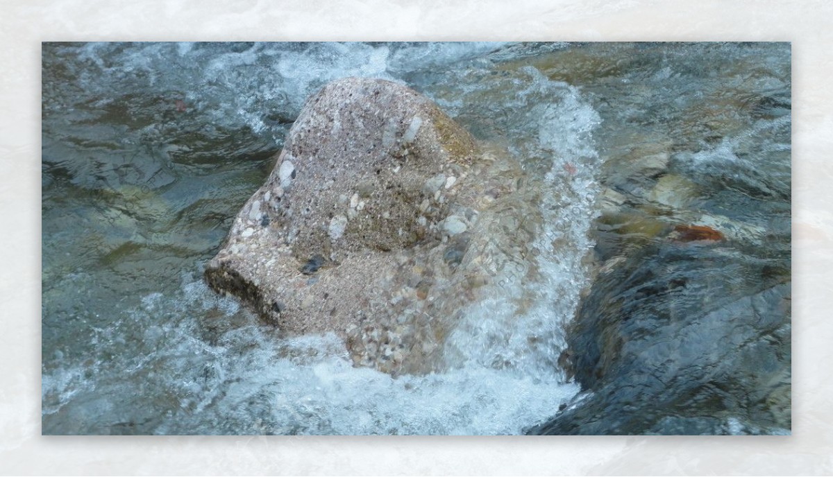 水中石图片