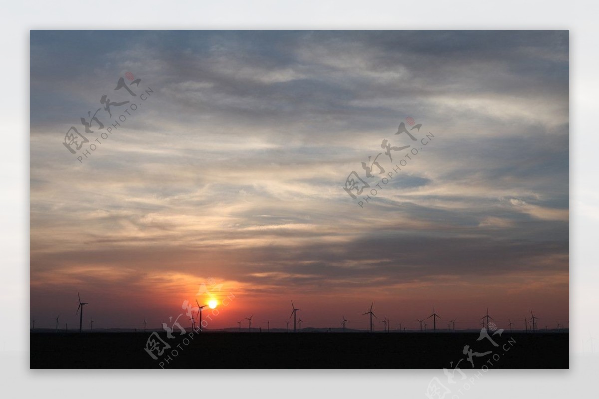 内蒙古风力发电厂图片