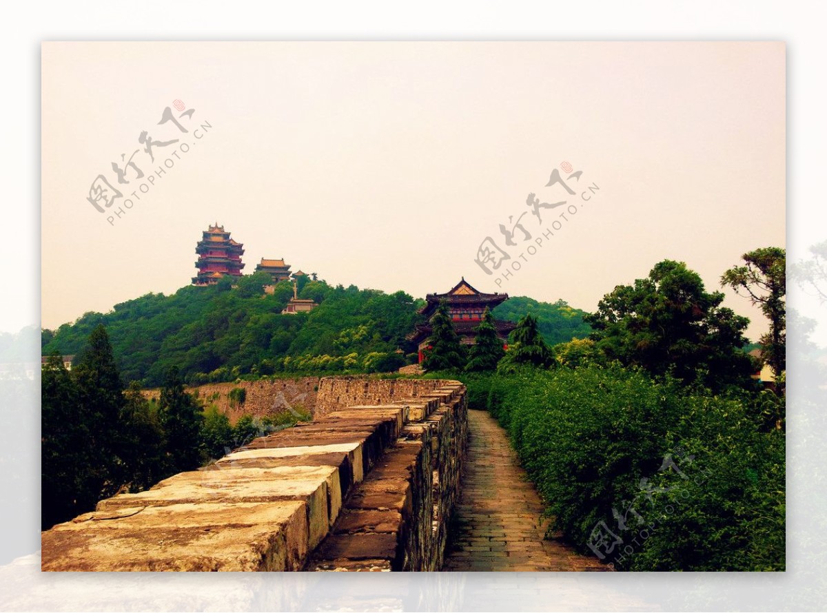 南京古城墙西段图片