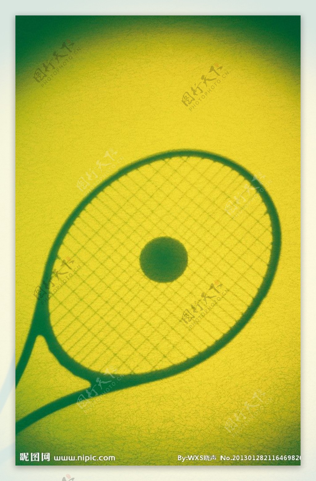 物件光影投射网球图片