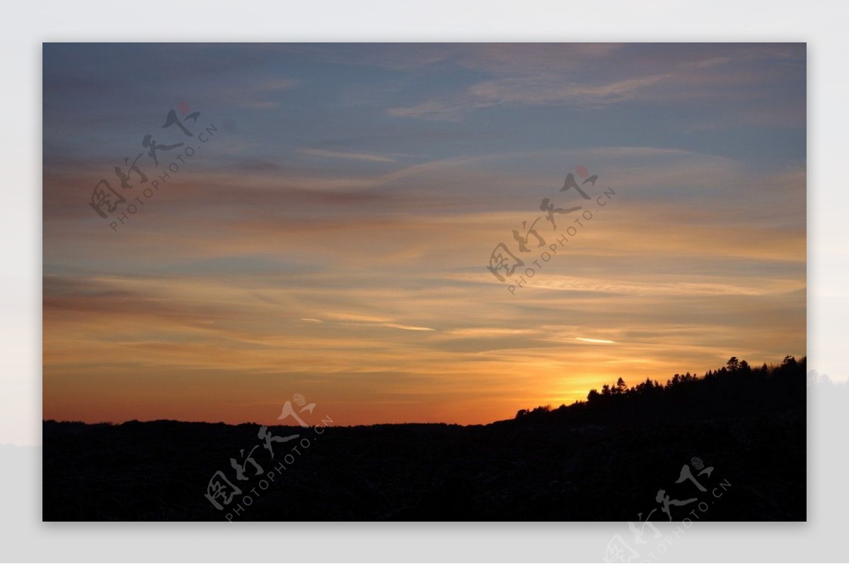 夕阳景色图片