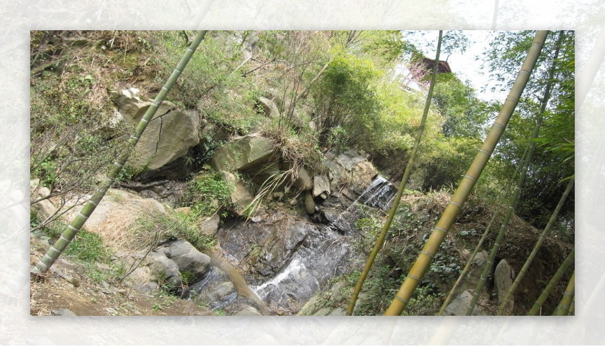 竹林山水图片