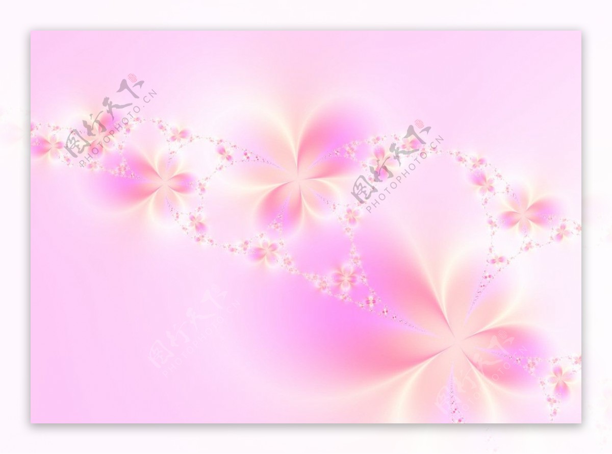 日式粉嫩花语图片