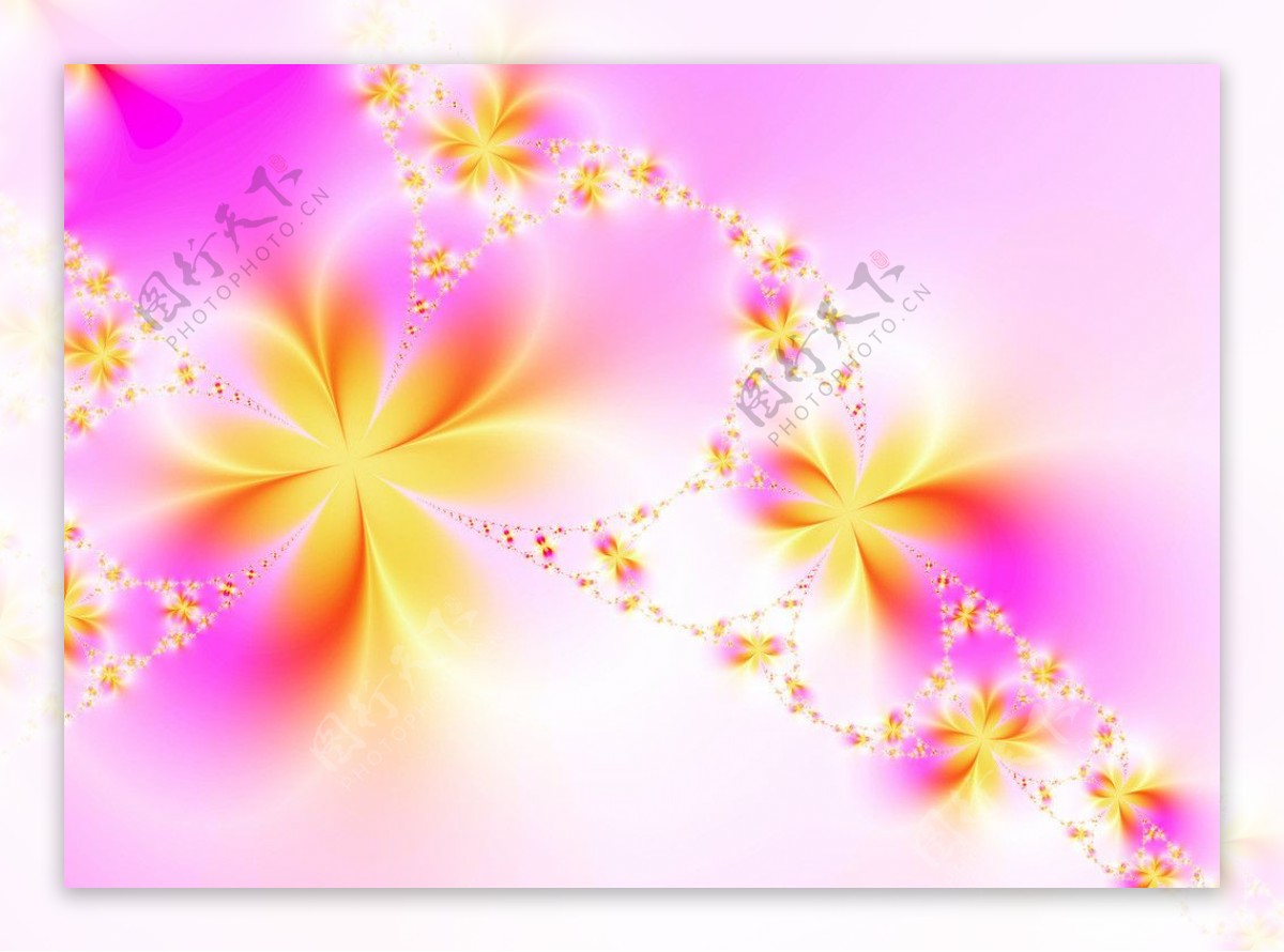 日式粉黄色花语图片