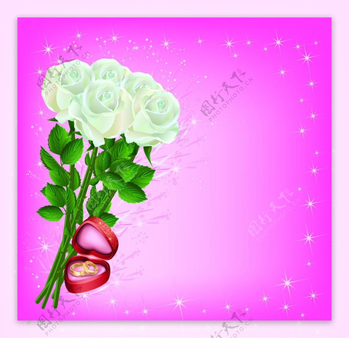 花束粉色背景图片