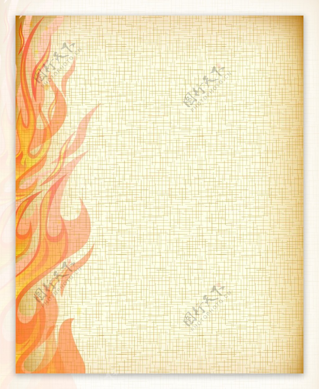 燃烧的火焰纸张图片