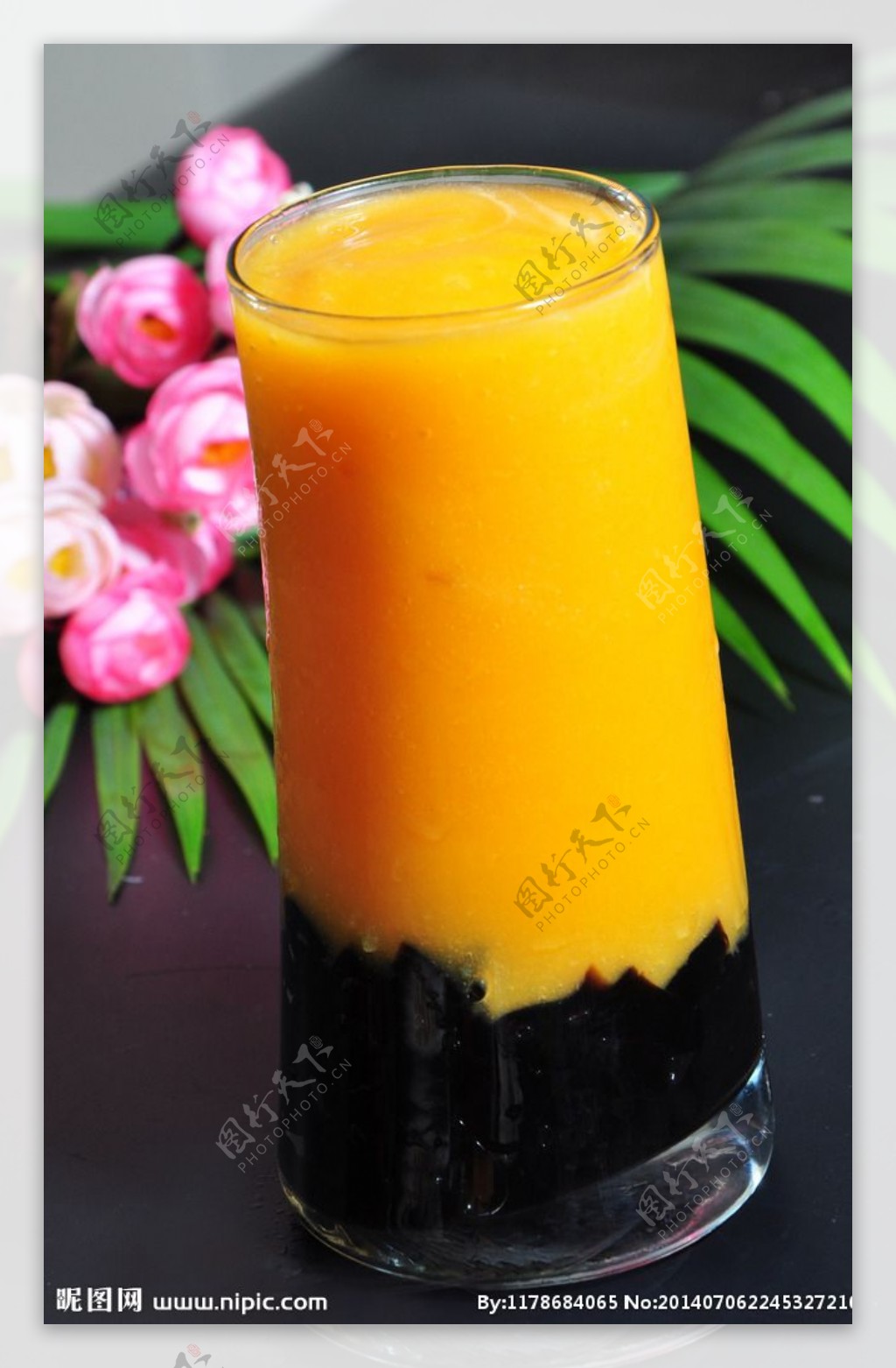 芒果黑砖汁图片