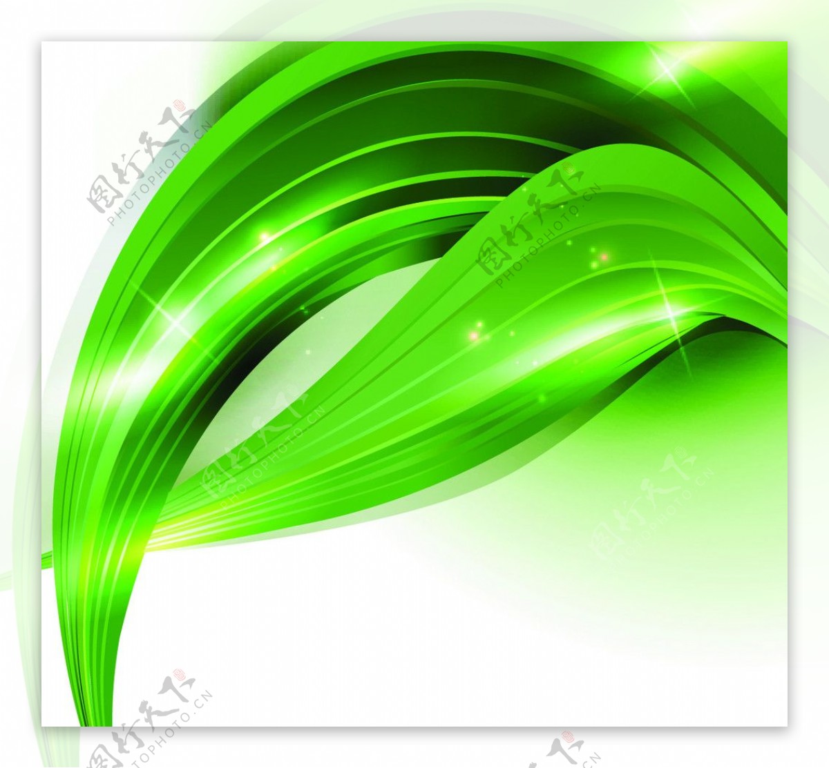 绿色动感线条图片