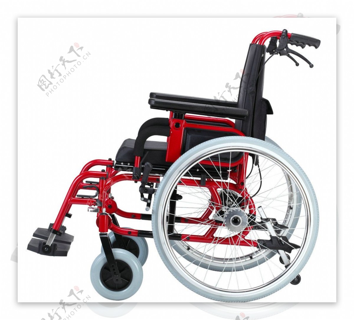 手推轮椅车图片