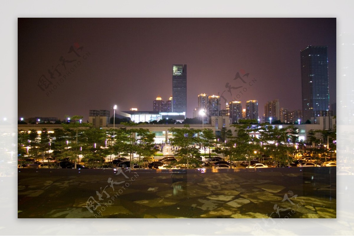 深圳中心区夜景图片