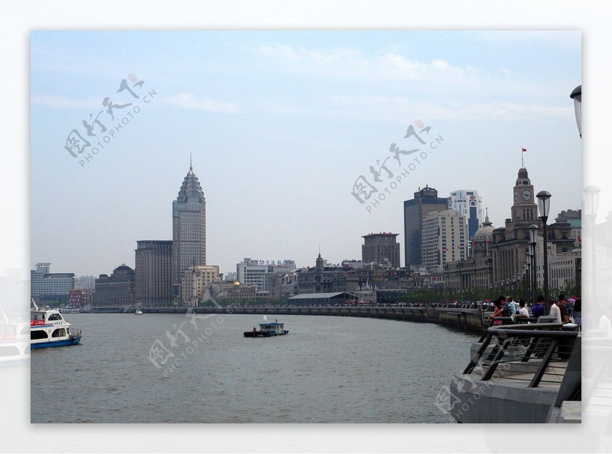 上海外滩黄浦江岸景图片