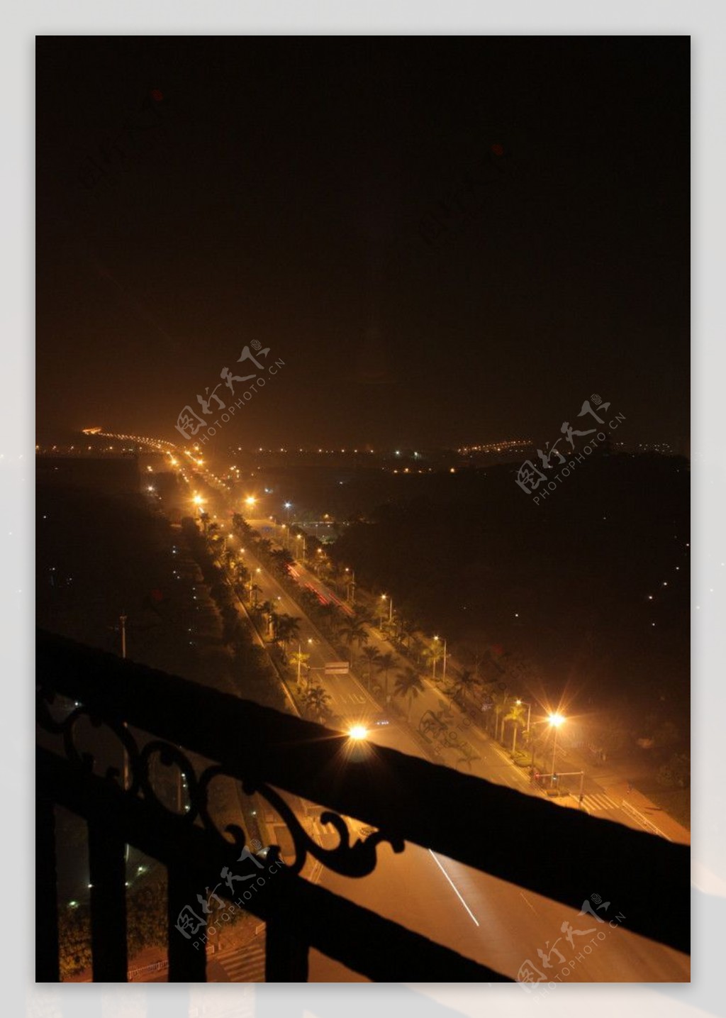 增城市公路夜景图片