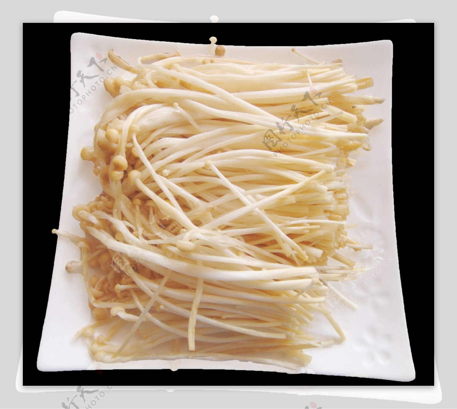 金针菇菌类鲜金针菇图片