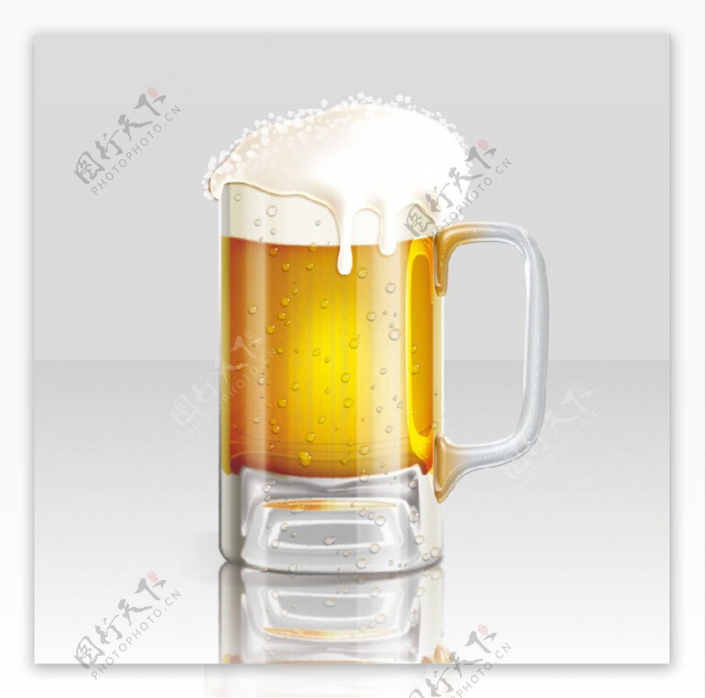 清凉夏日啤酒杯beer图片