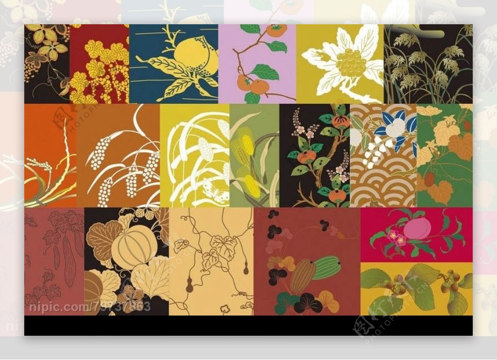 日本传统图案合集5瓜果22张图片