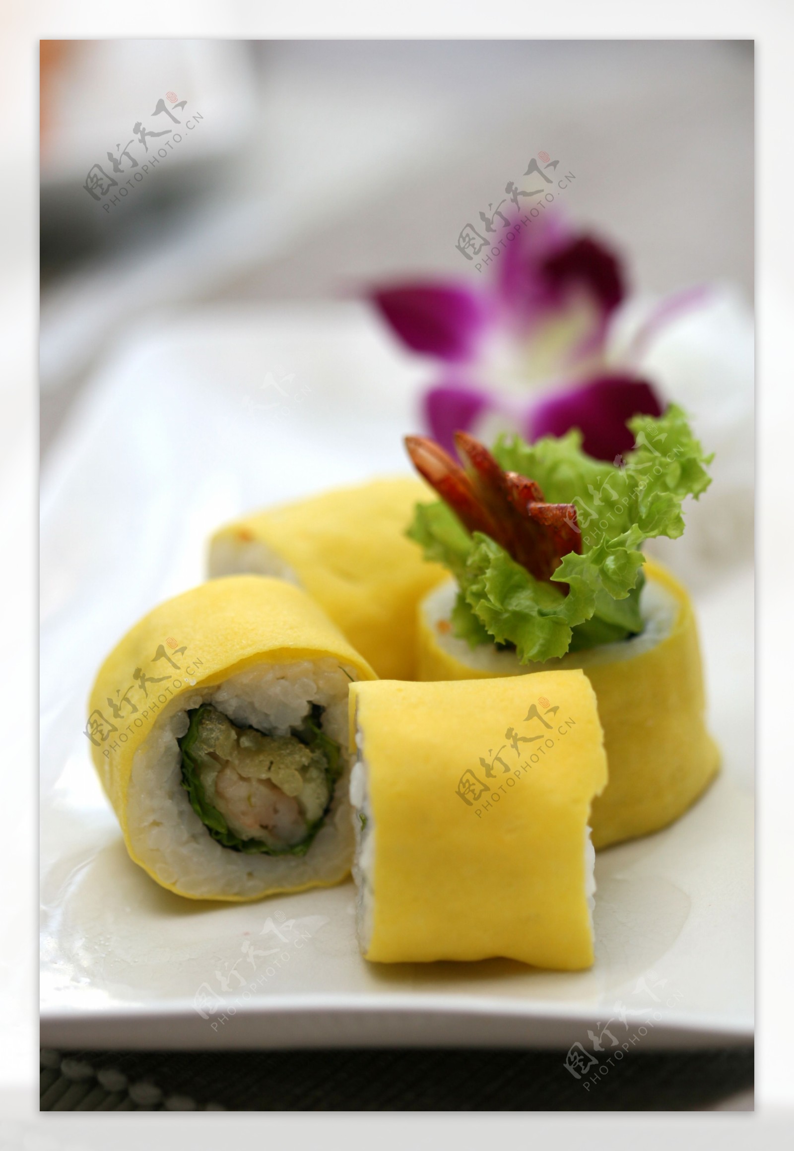 蛋皮寿司卷图片
