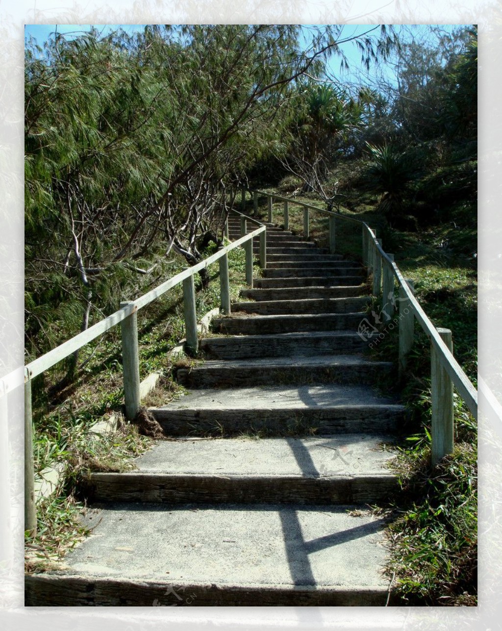 山水风景风景名胜自然风景旅游印记山路阶梯石梯公园一角图片