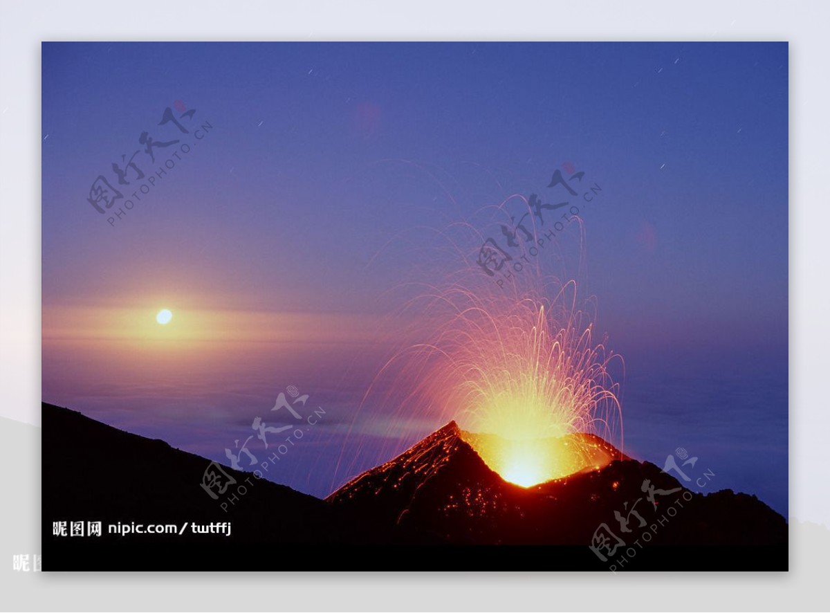 火山景图片