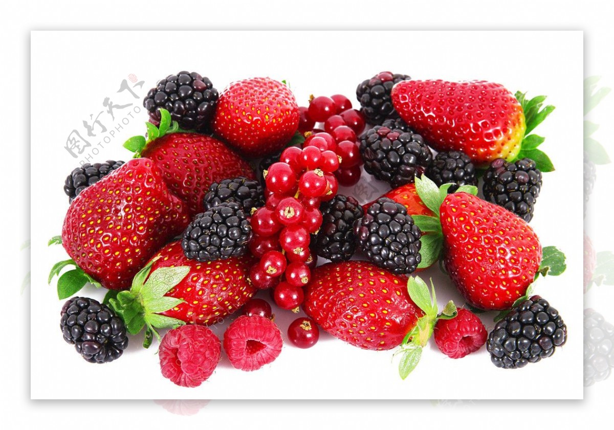 草莓山莓图片