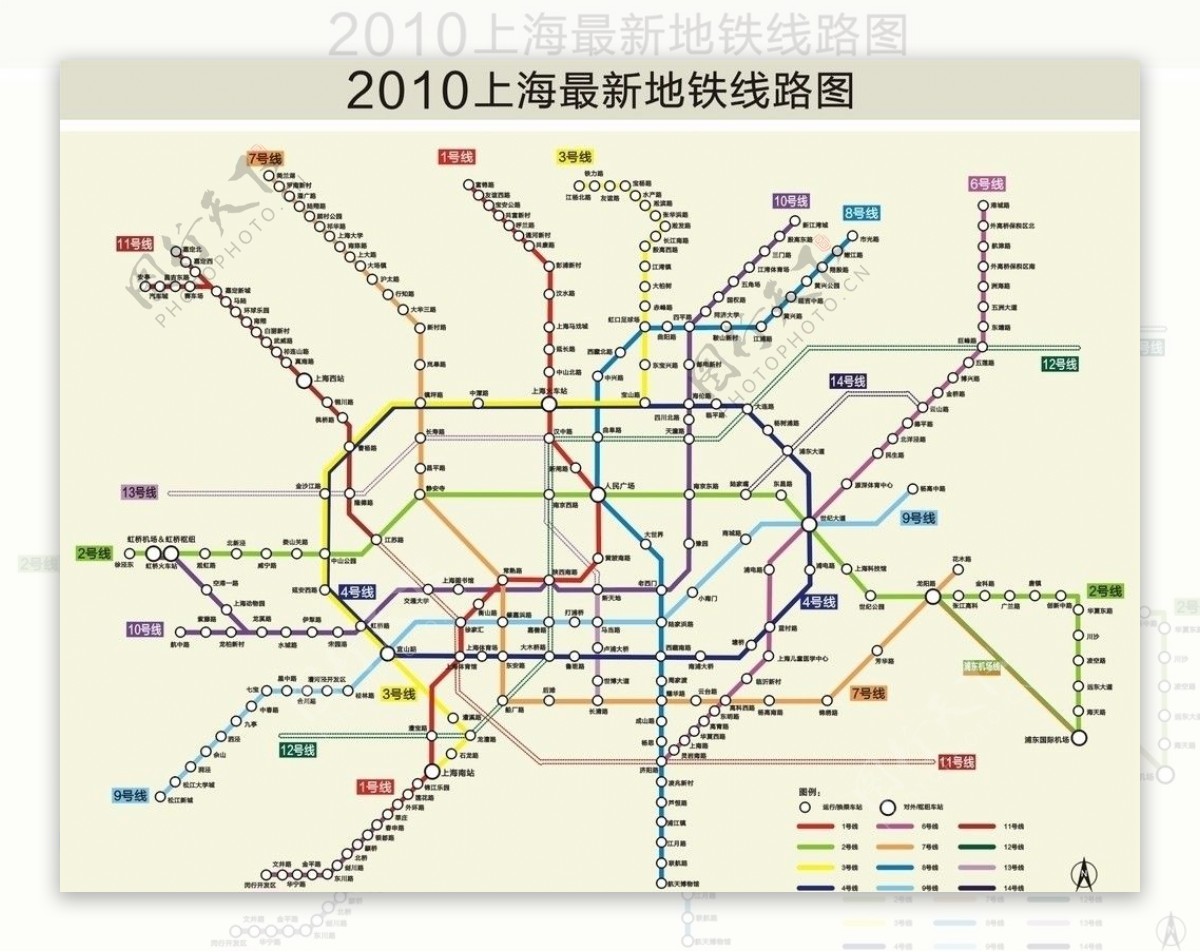 上海地铁线路图片