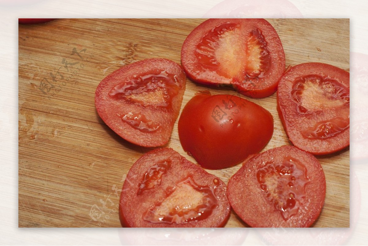西红柿番茄片图片