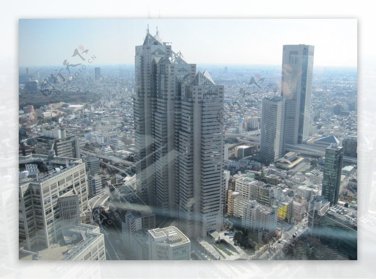 日本都厅外景高楼大厦图片