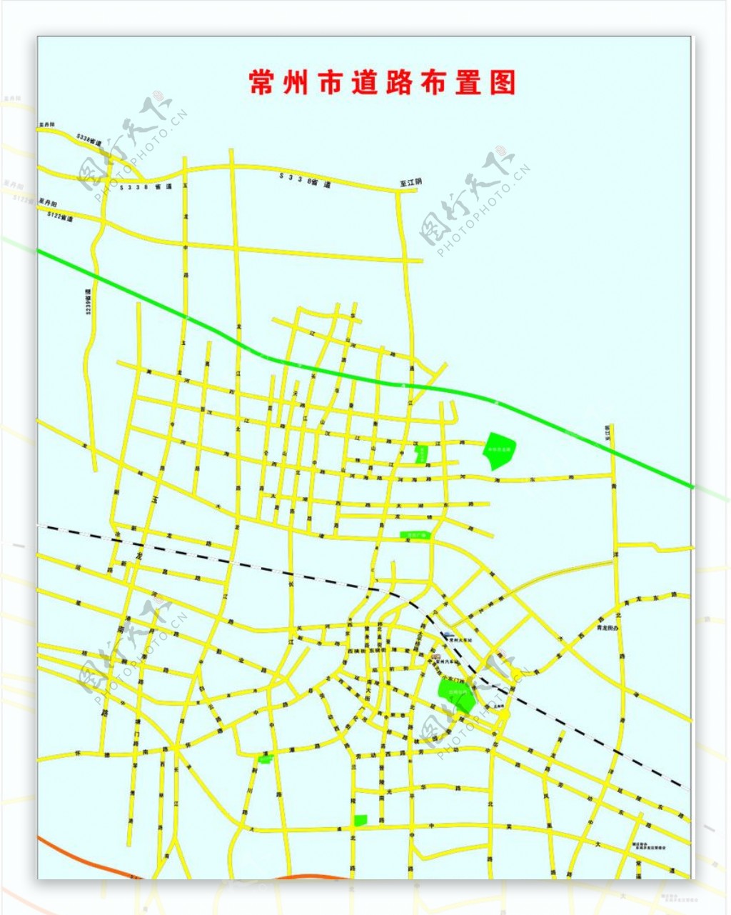 常州市道路布置图图片